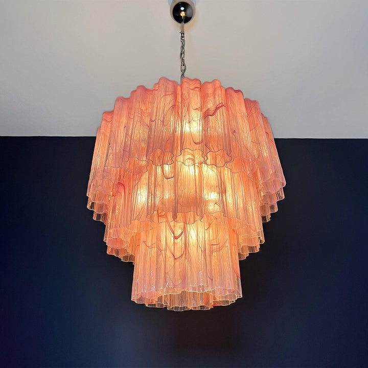 Murano Tubes Chandelier 25" – Luxury Murano Star Glass Art Lamp