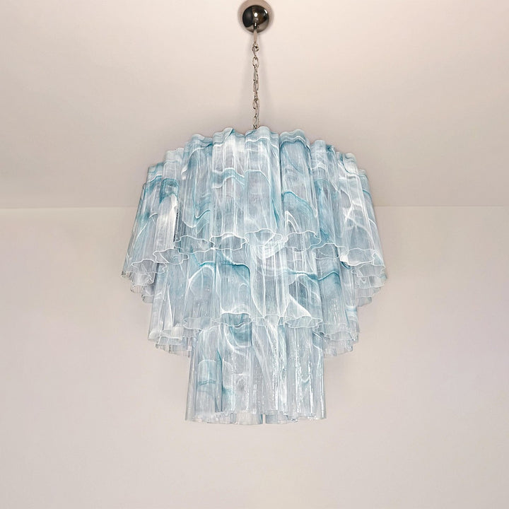 Murano Tubes Chandelier 25" – Luxury Murano Star Glass Art Lamp