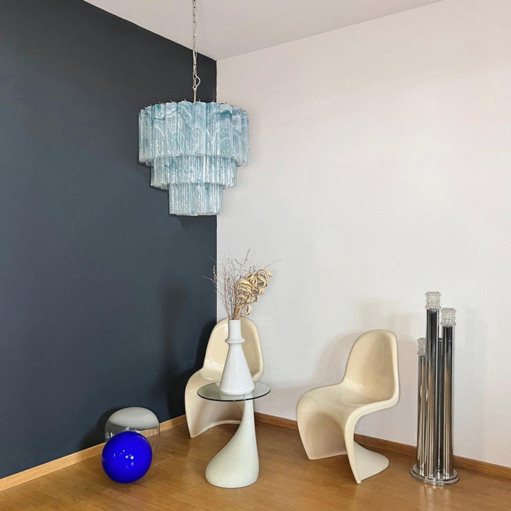 Murano Tubes Chandelier 25" – Luxury Murano Star Glass Art Lamp