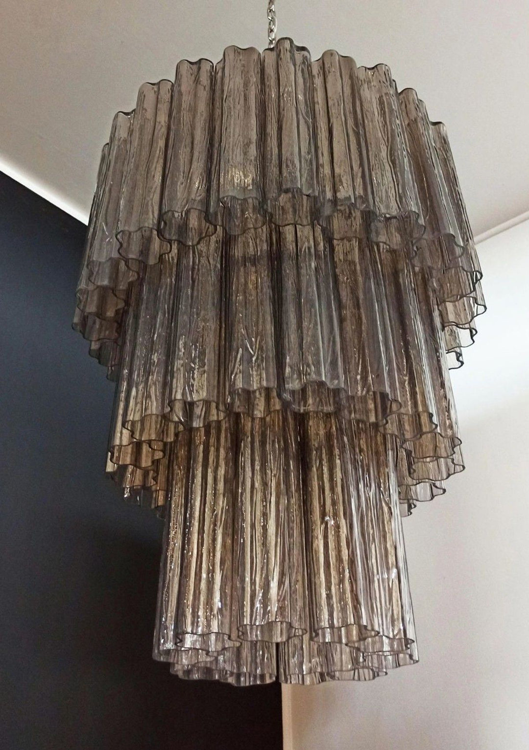Murano Tubes Chandelier 25" – Luxury Murano Star Glass Art Lamp