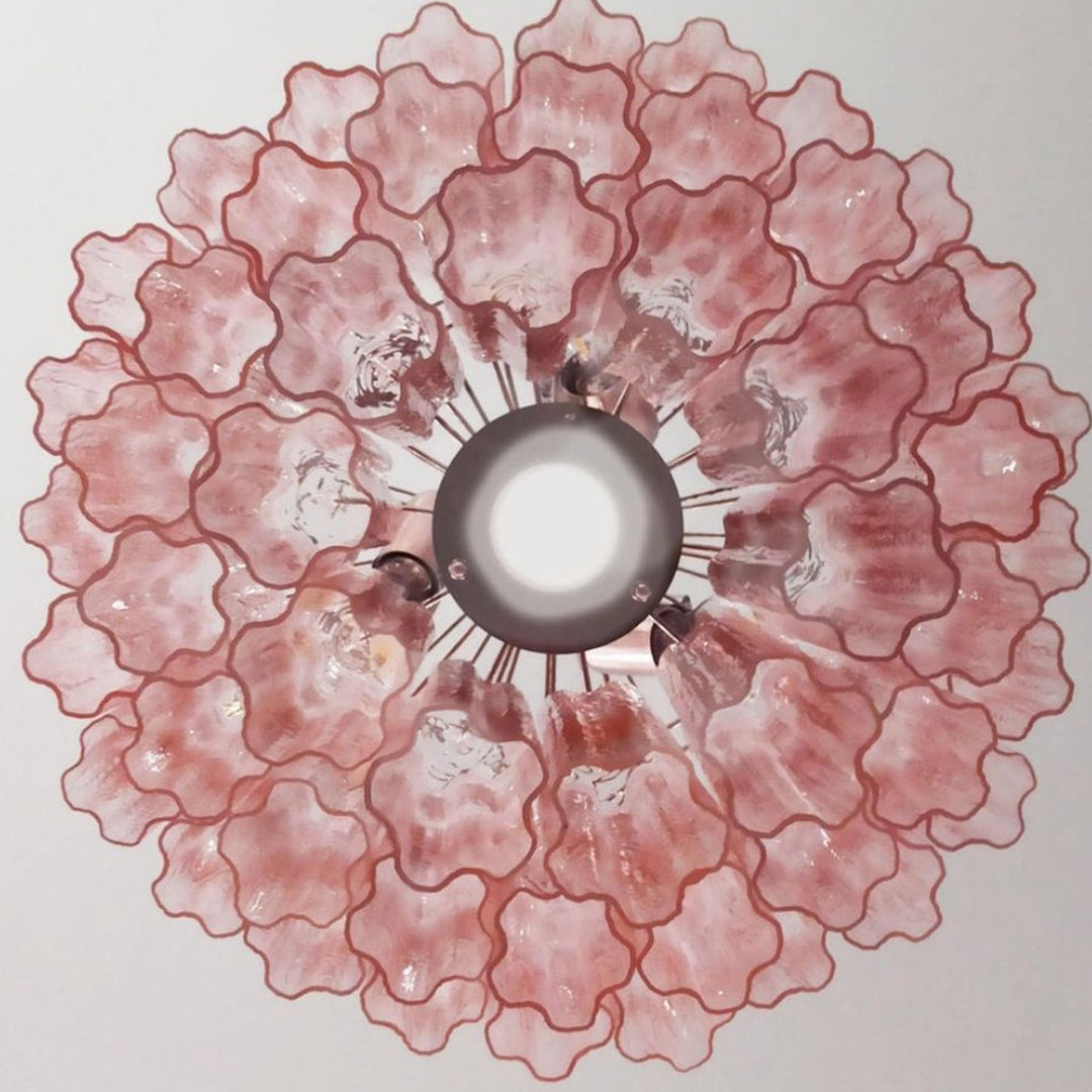 Murano Tubes Chandelier 25" – Luxury Murano Star Glass Art Lamp