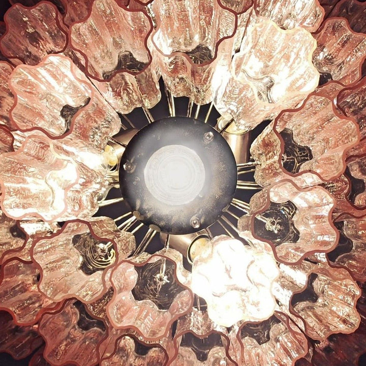 Murano Tubes Chandelier 25" – Luxury Murano Star Glass Art Lamp