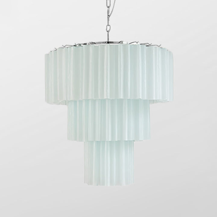 Murano Tubes Chandelier 25" – Luxury Murano Star Glass Art Lamp