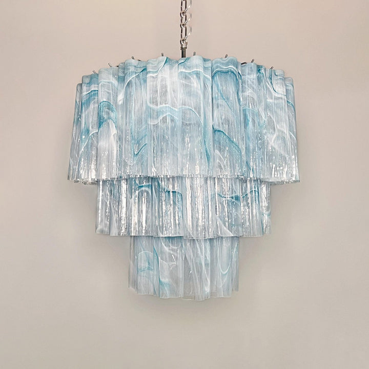 Murano Tubes Chandelier 25" – Luxury Murano Star Glass Art Lamp