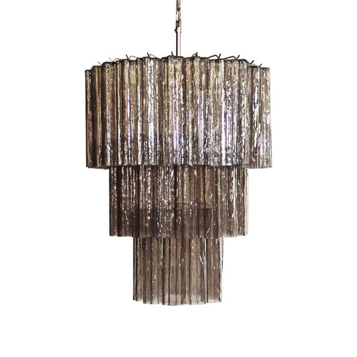 Murano Tubes Chandelier 25" – Luxury Murano Star Glass Art Lamp