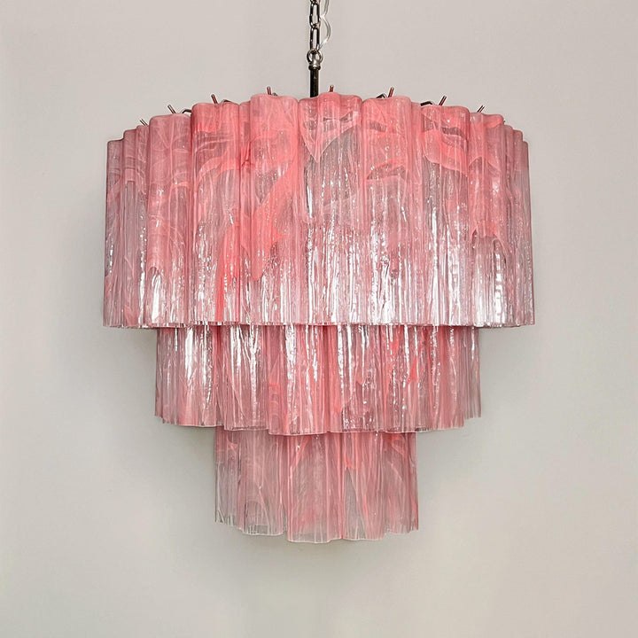 Murano Tubes Chandelier 25" – Luxury Murano Star Glass Art Lamp