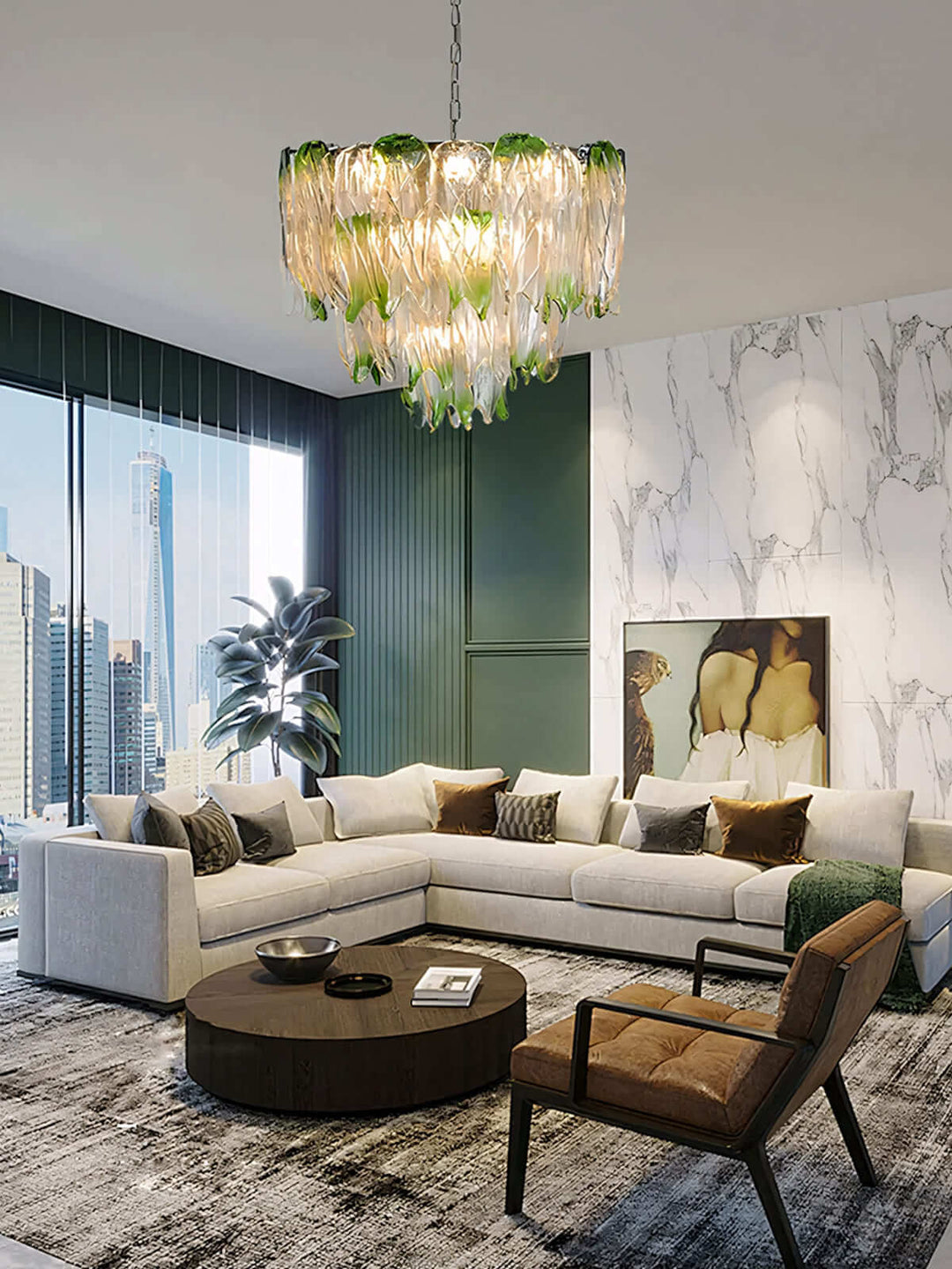 Murano Vesnira Chandelier | Classic Gradient Murano Glass Lighting