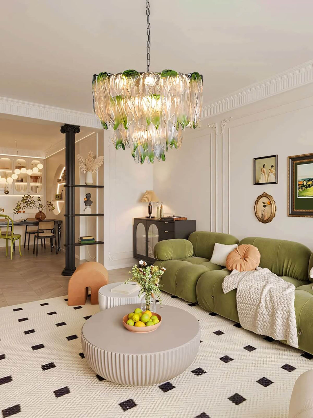 Murano Vesnira Chandelier | Classic Gradient Murano Glass Lighting