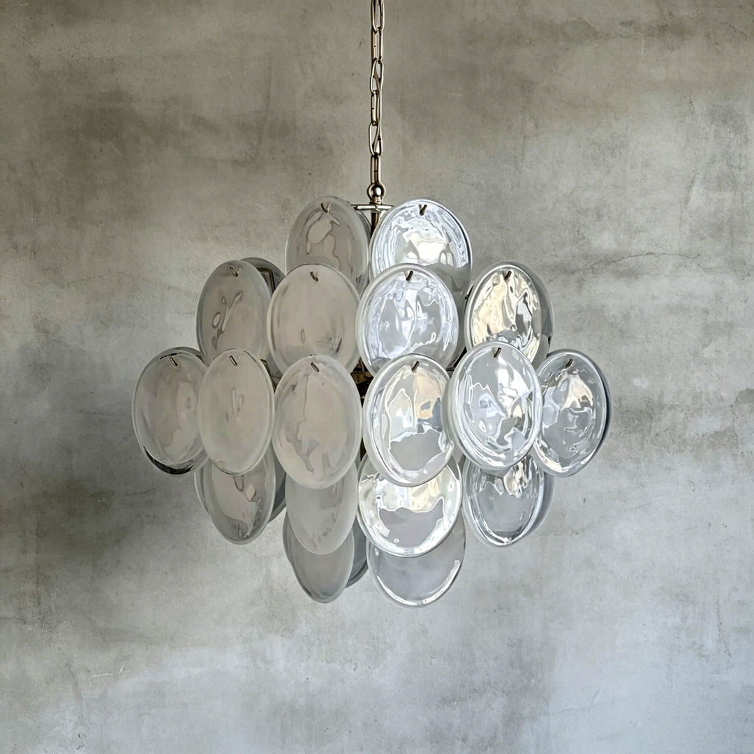 Murano Disk Chandelier 20"