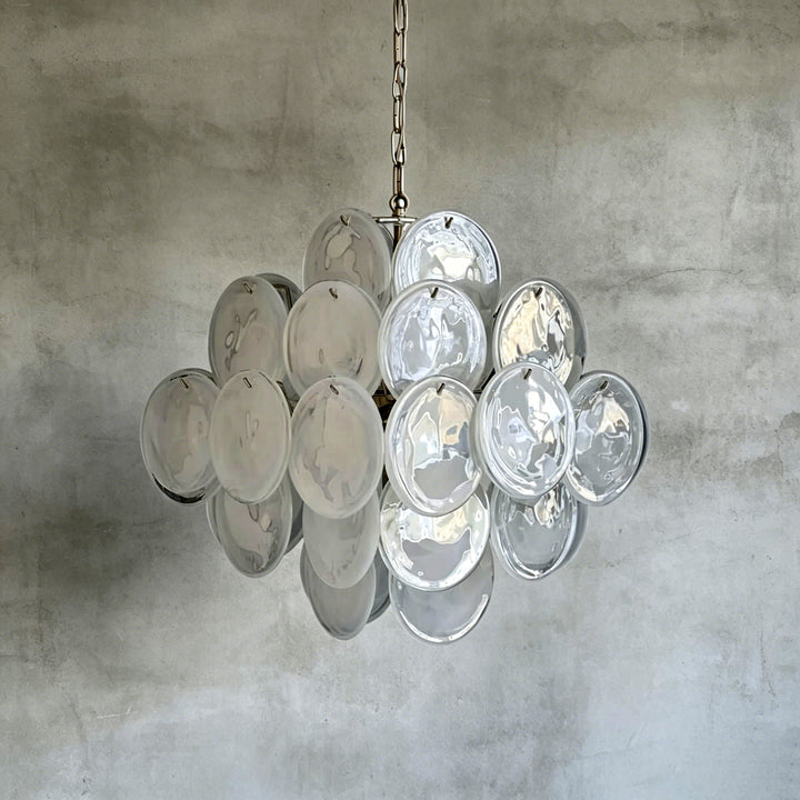 Murano Disk Chandelier 20"