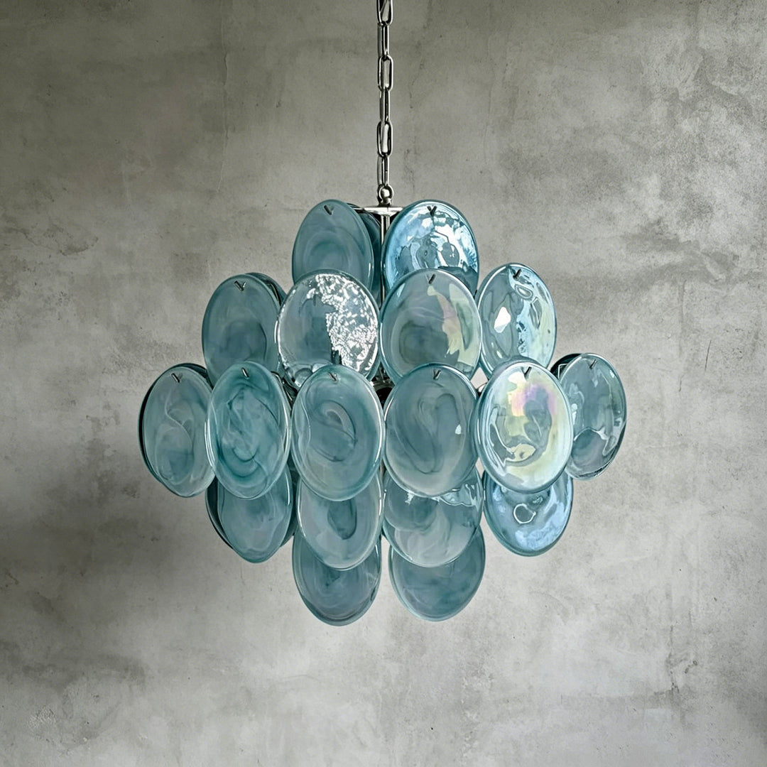 Murano Disk Chandelier 20"