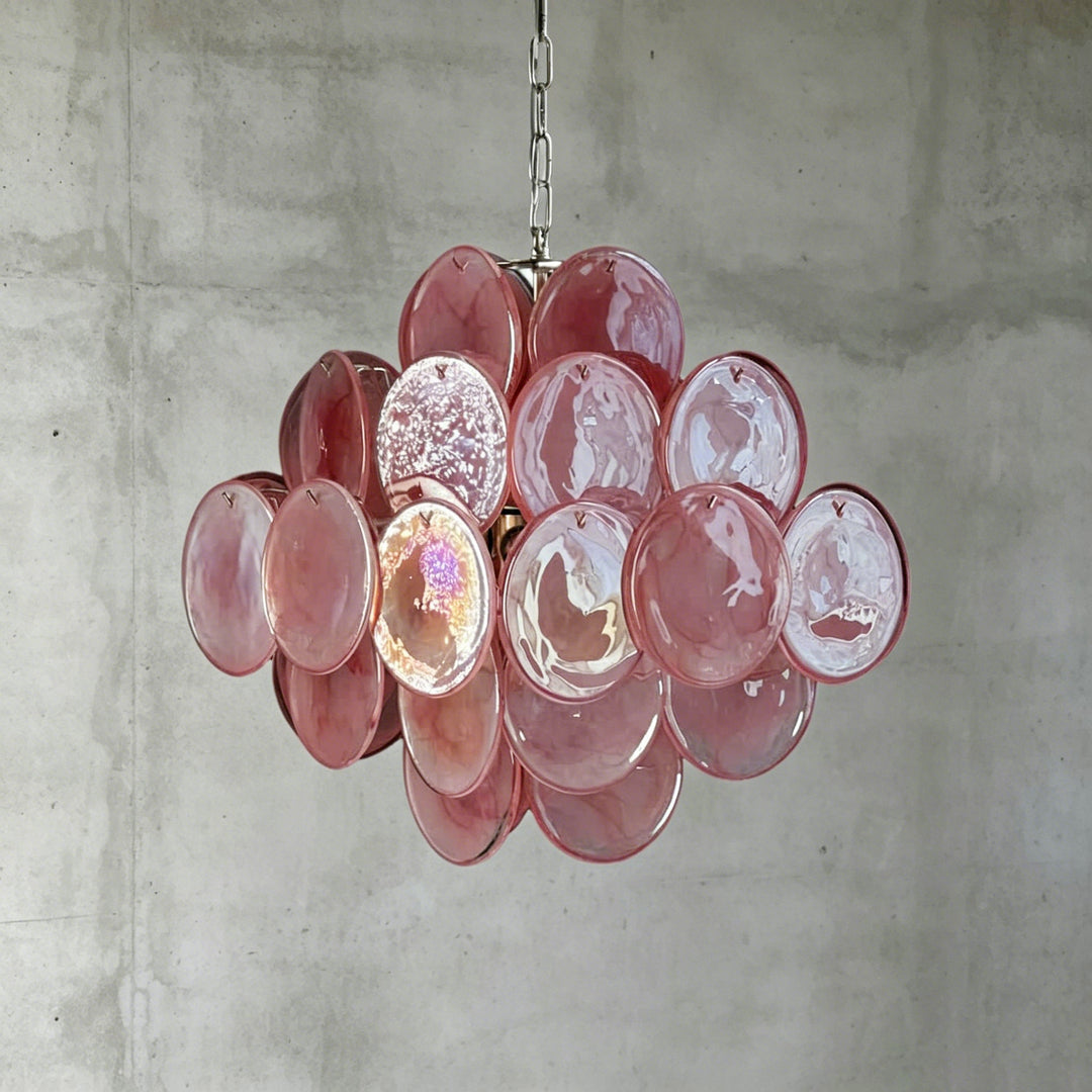 Murano Disk Chandelier 20"