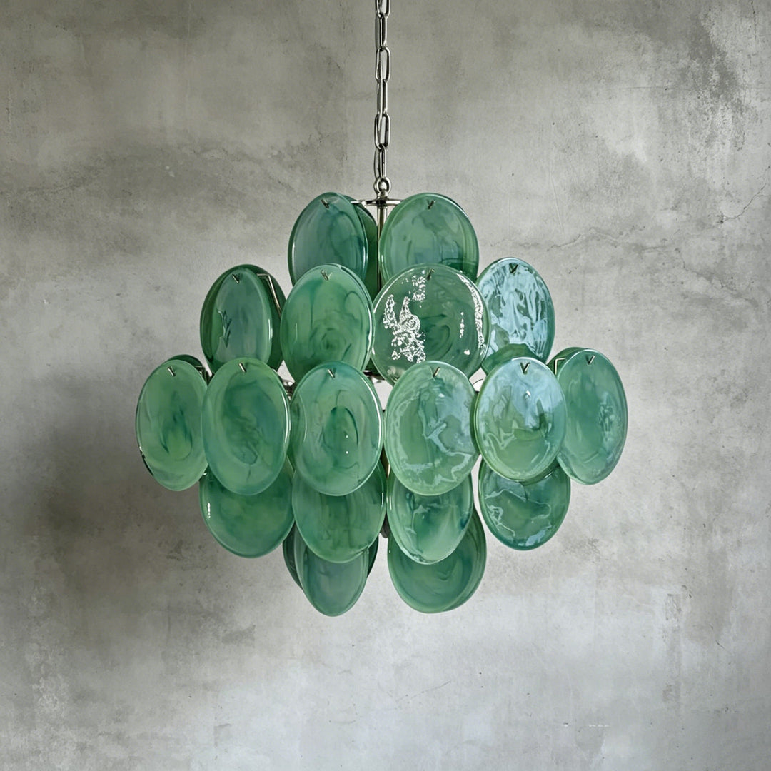 Murano Disk Chandelier 20"