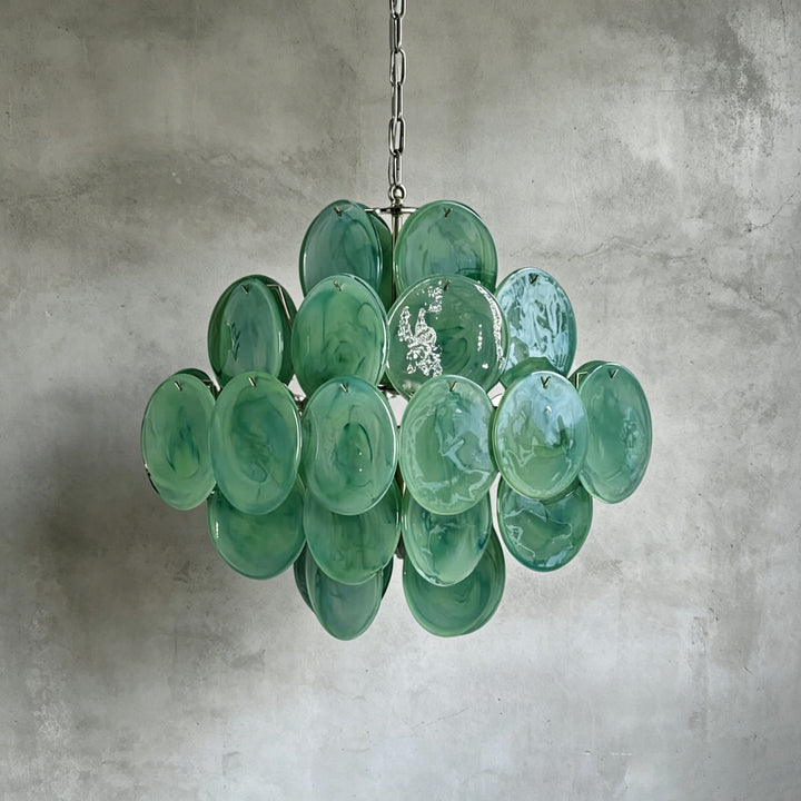 Murano Disk Chandelier 20"