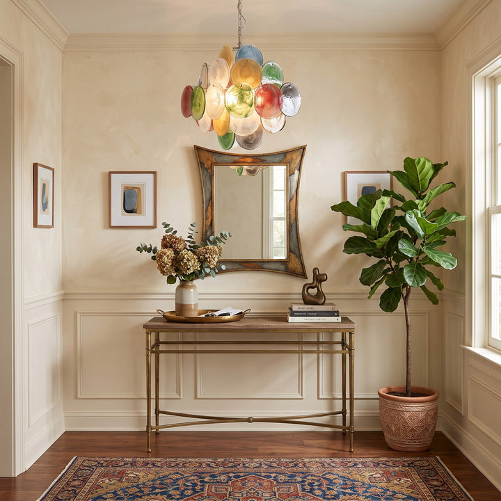 Murano Disk Chandelier 20"
