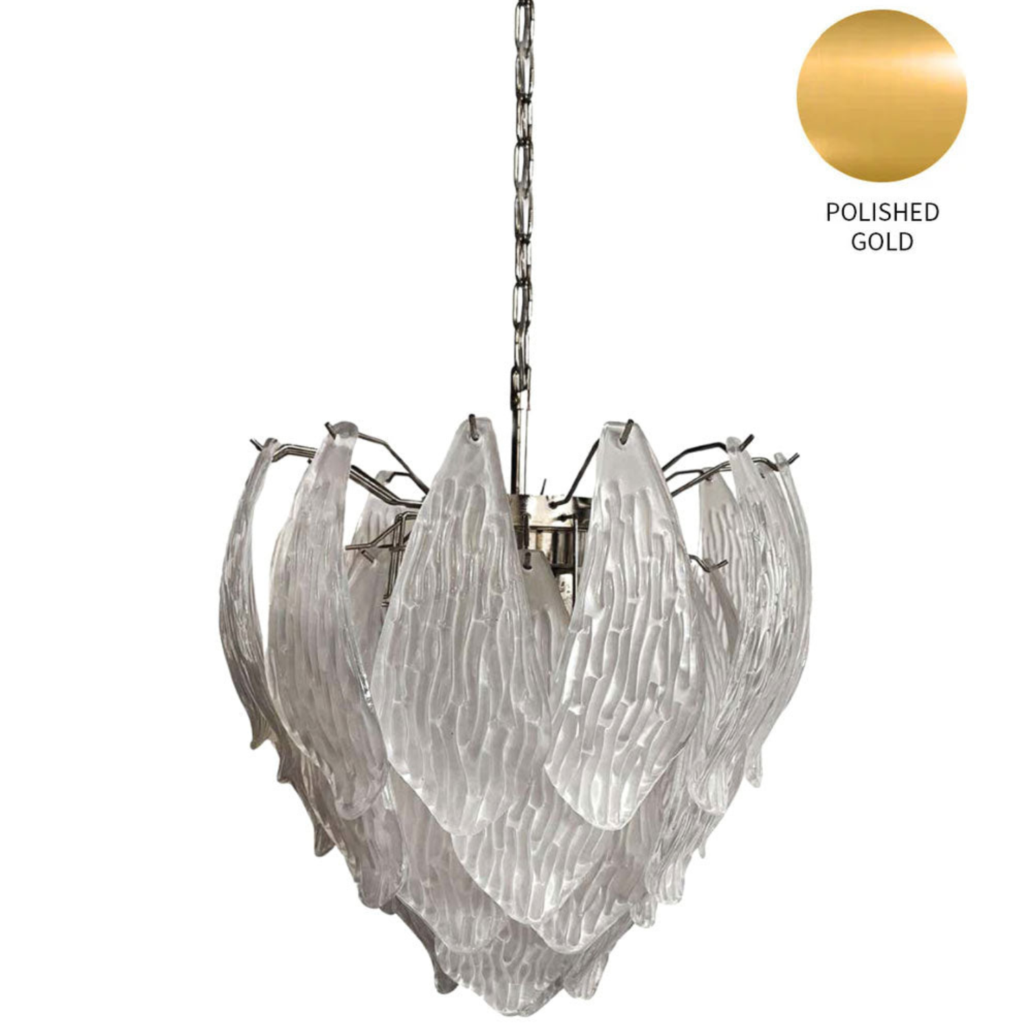 Murano Glass Petal Chandelier