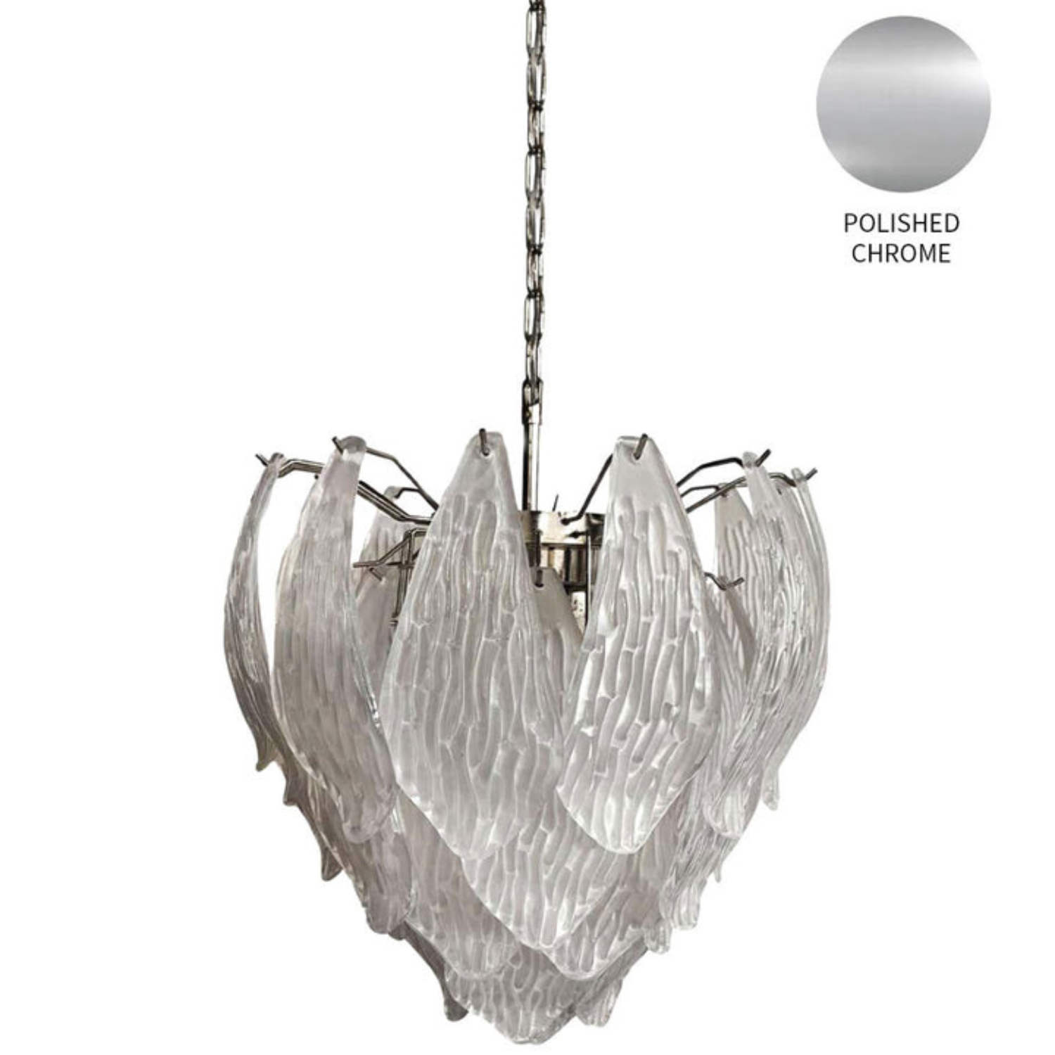 Murano Glass Petal Chandelier