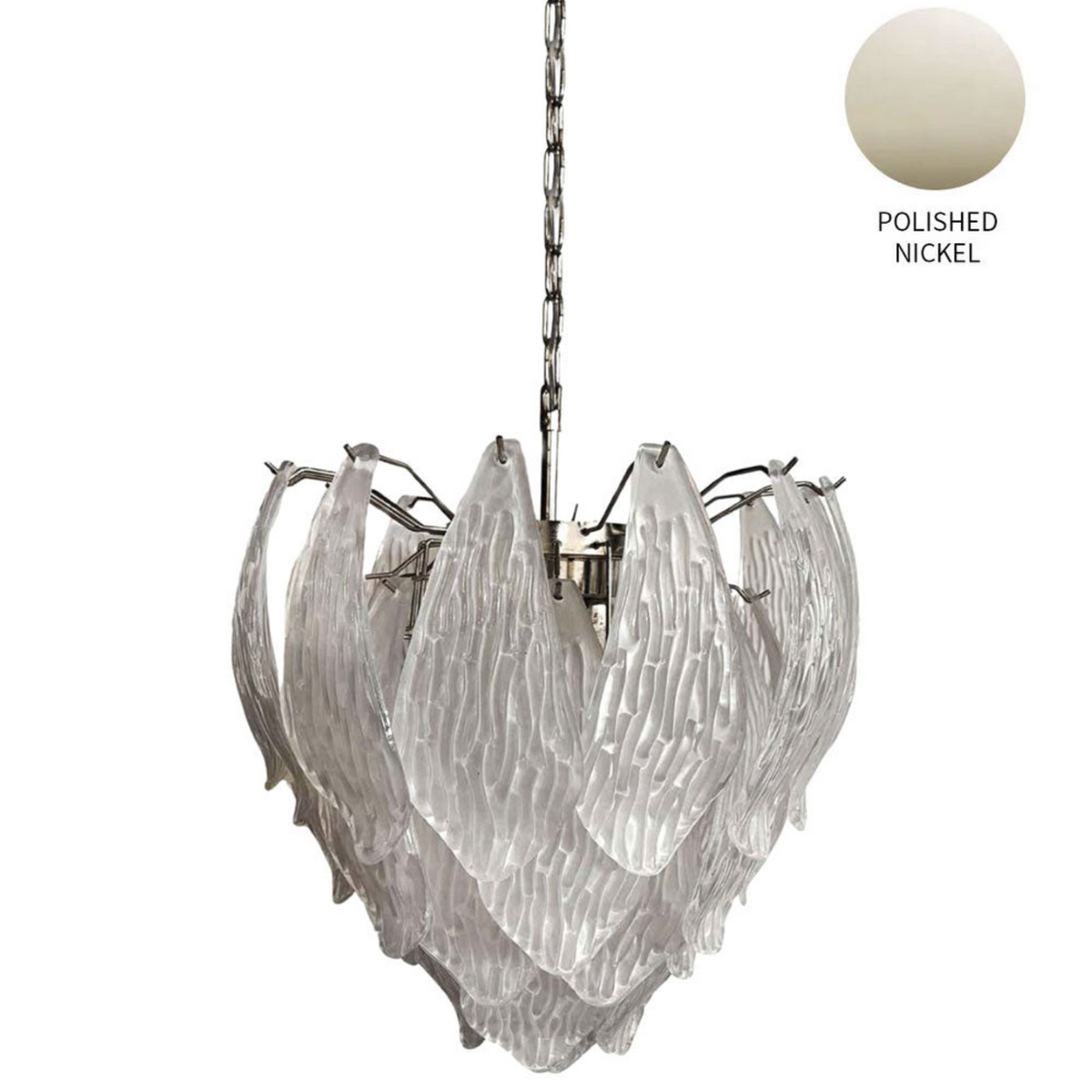 Murano Glass Petal Chandelier