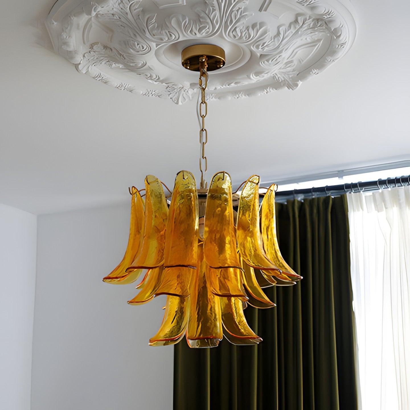 Murano Leaf Chandelier