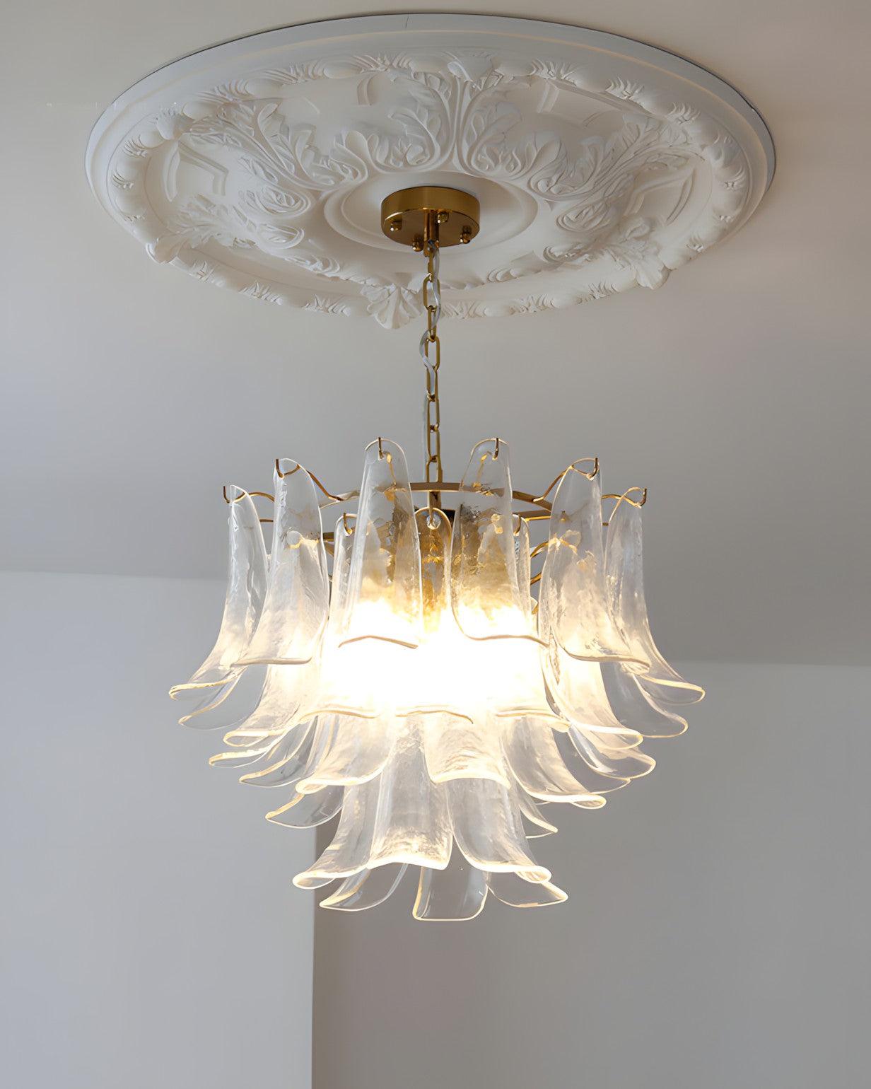 Murano Leaf Chandelier