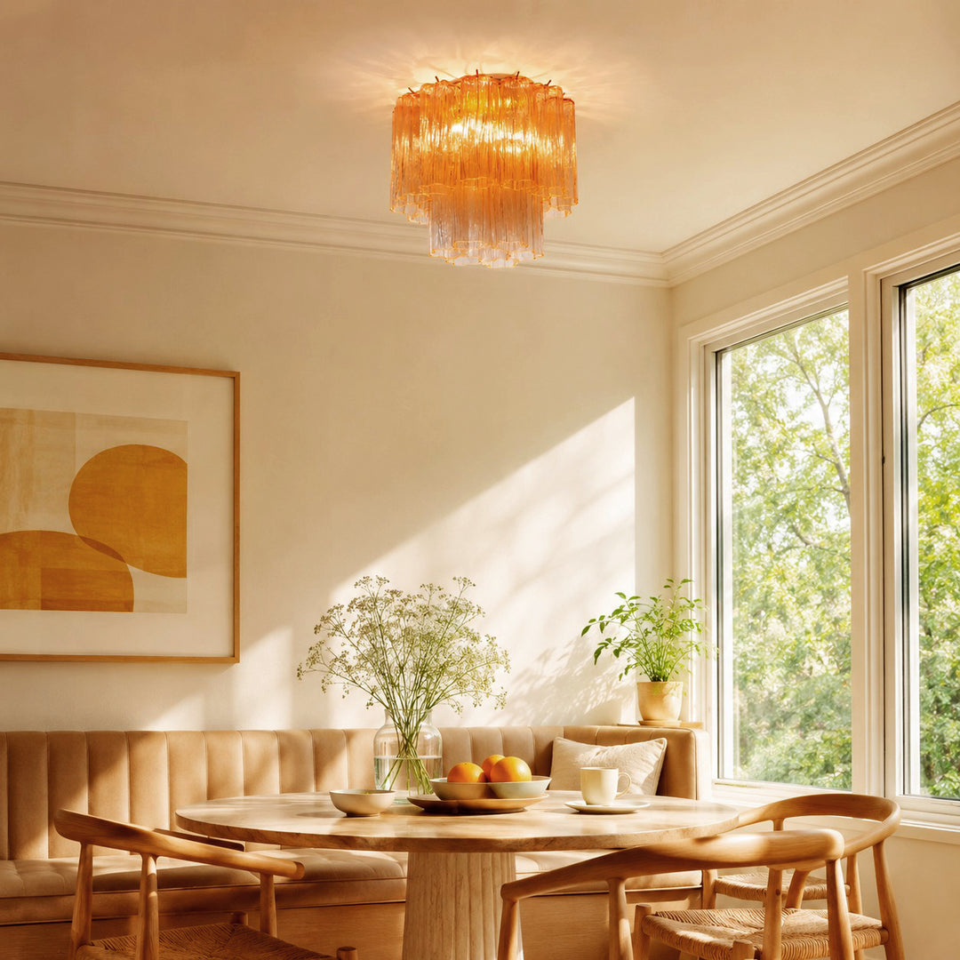 Murano Tubes Ceiling Lamp 14"