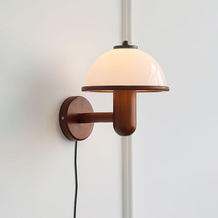 Mushroom Wood Wall Lamp - Rustic Lighting | Vinlighting | Vinlighting