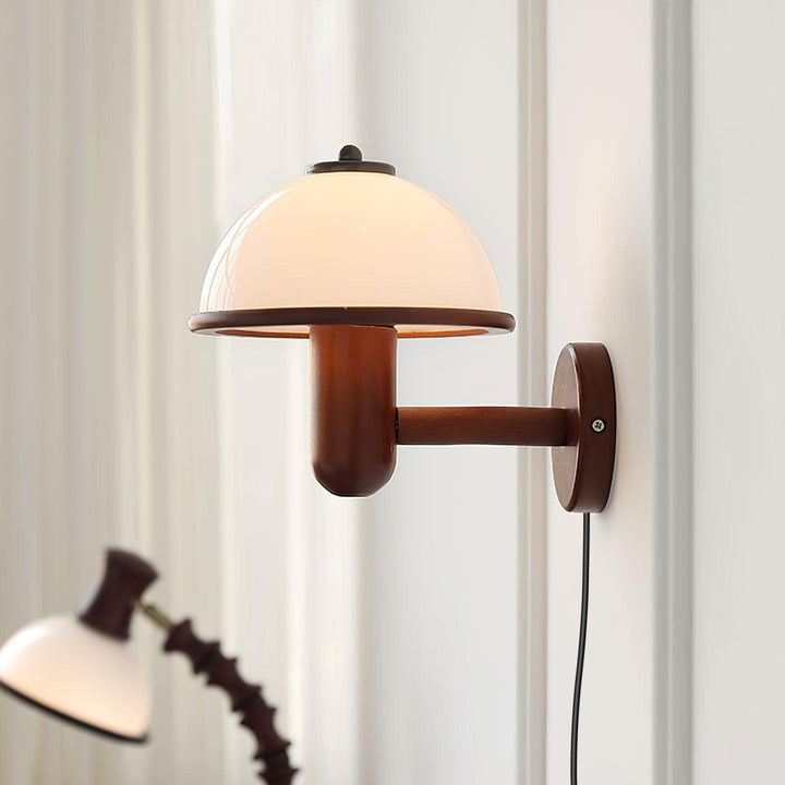 Mushroom Wood Wall Lamp - Rustic Lighting | Vinlighting | Vinlighting