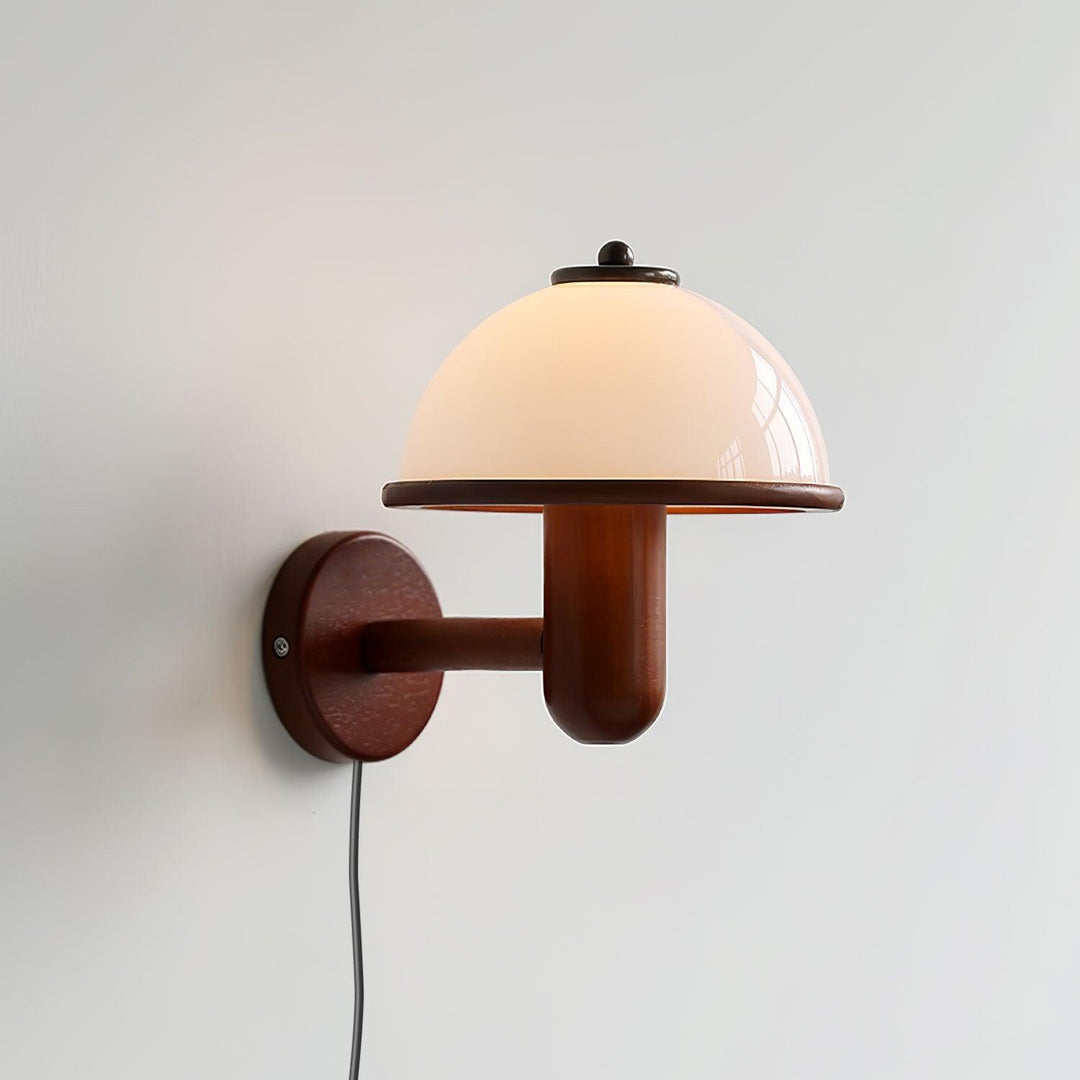 Mushroom Wood Wall Lamp - Rustic Lighting | Vinlighting | Vinlighting