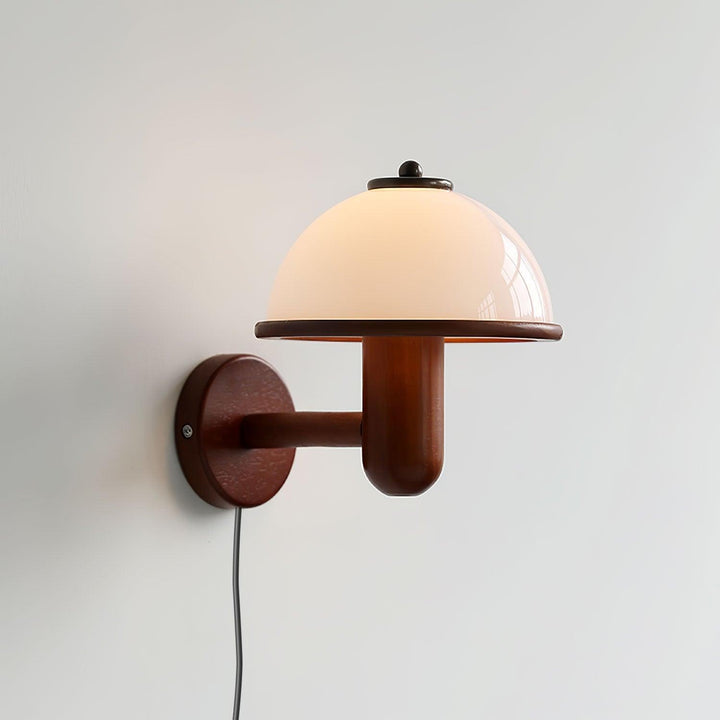 Mushroom Wood Wall Lamp - Rustic Lighting | Vinlighting | Vinlighting