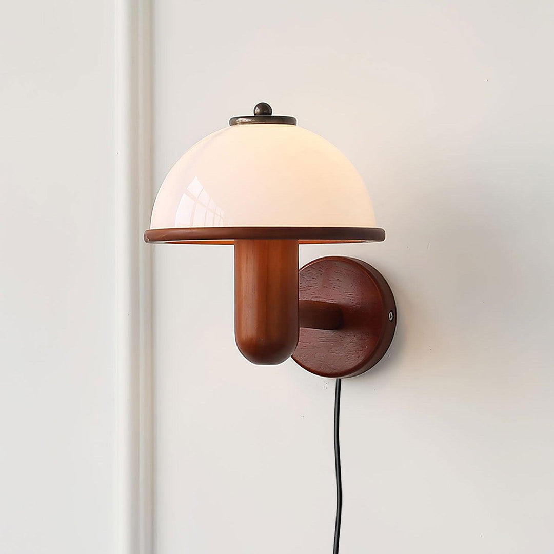 Mushroom Wood Wall Lamp - Rustic Lighting | Vinlighting | Vinlighting
