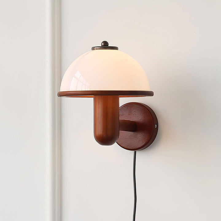 Mushroom Wood Wall Lamp - Rustic Lighting | Vinlighting | Vinlighting