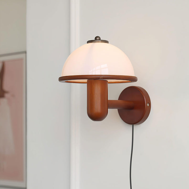 Mushroom Wood Wall Lamp - Rustic Lighting | Vinlighting | Vinlighting
