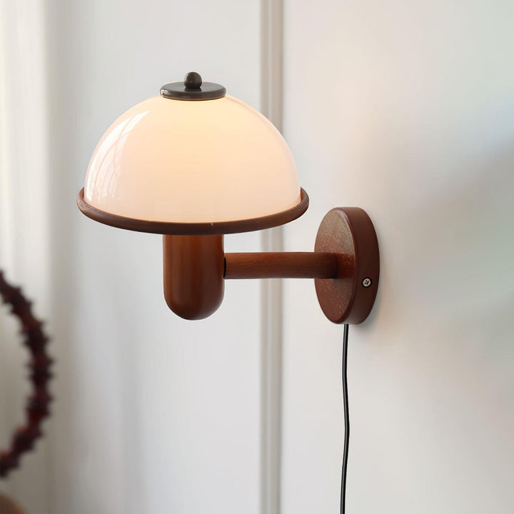 Mushroom Wood Wall Lamp - Rustic Lighting | Vinlighting | Vinlighting