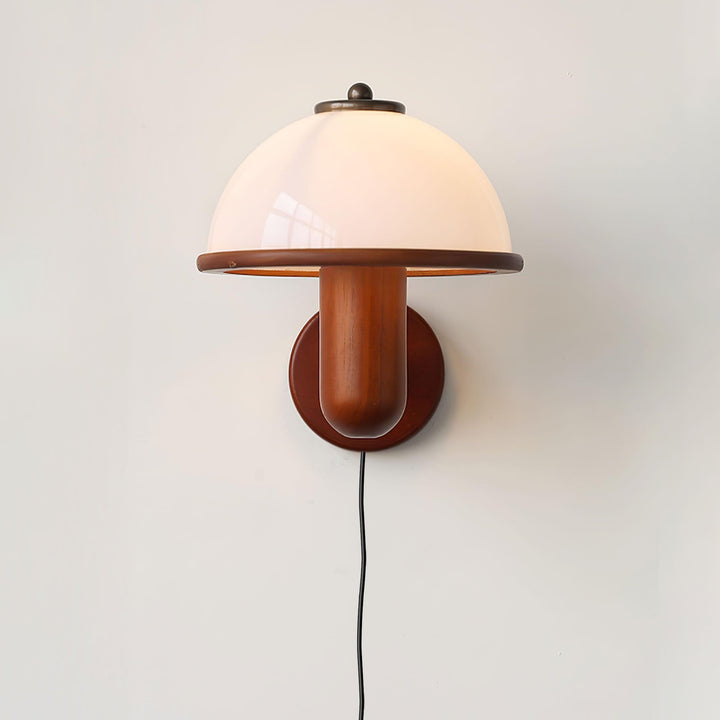 Mushroom Wood Wall Lamp - Rustic Lighting | Vinlighting | Vinlighting