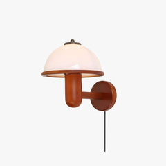 Mushroom Wood Wall Lamp