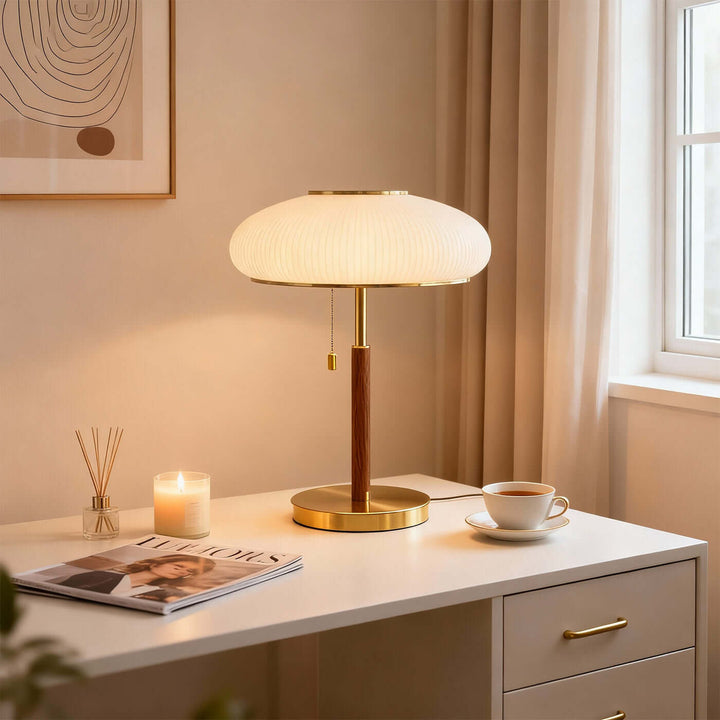 Nalivo Table Lamp – French Retro Glass Lamp