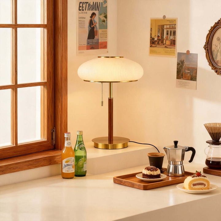 Nalivo Table Lamp – French Retro Glass Lamp