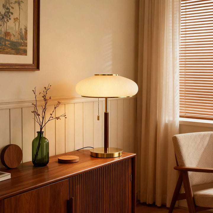 Nalivo Table Lamp – French Retro Glass Lamp