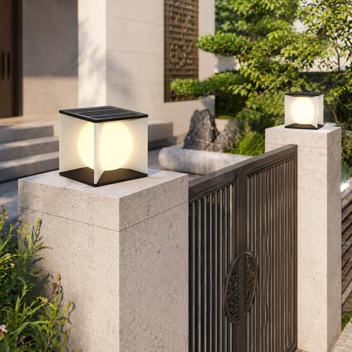 Naviro Outdoor Garden Lamp - Modern Solar Lawn Light