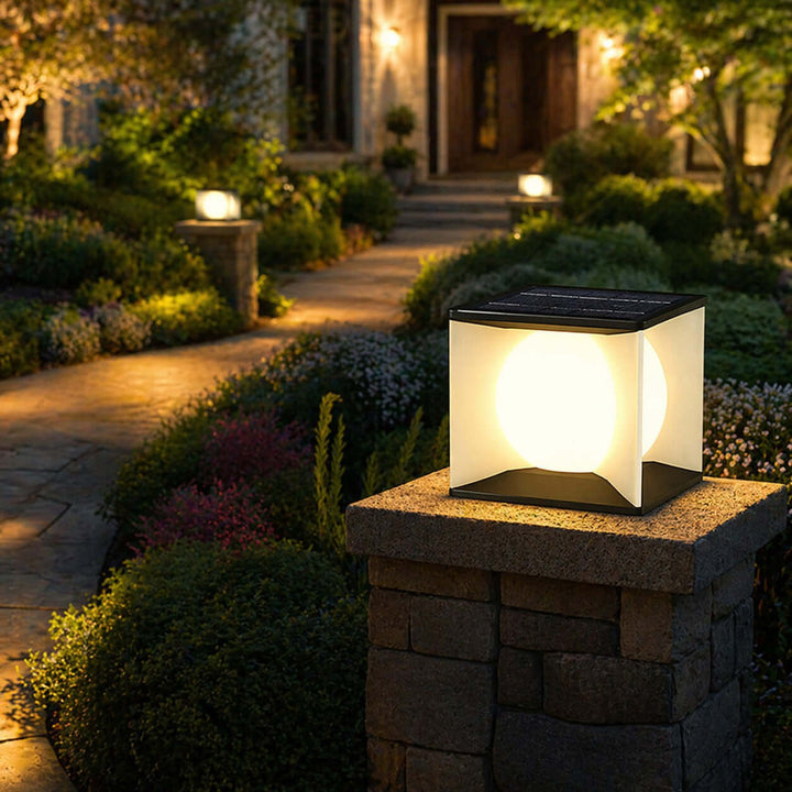 Naviro Outdoor Garden Lamp - Modern Solar Lawn Light