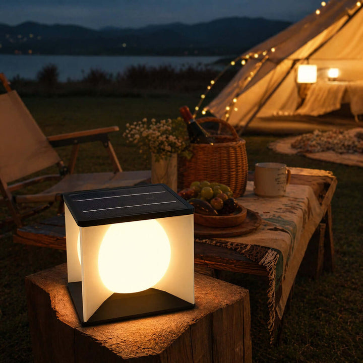 Naviro Outdoor Garden Lamp - Modern Solar Lawn Light