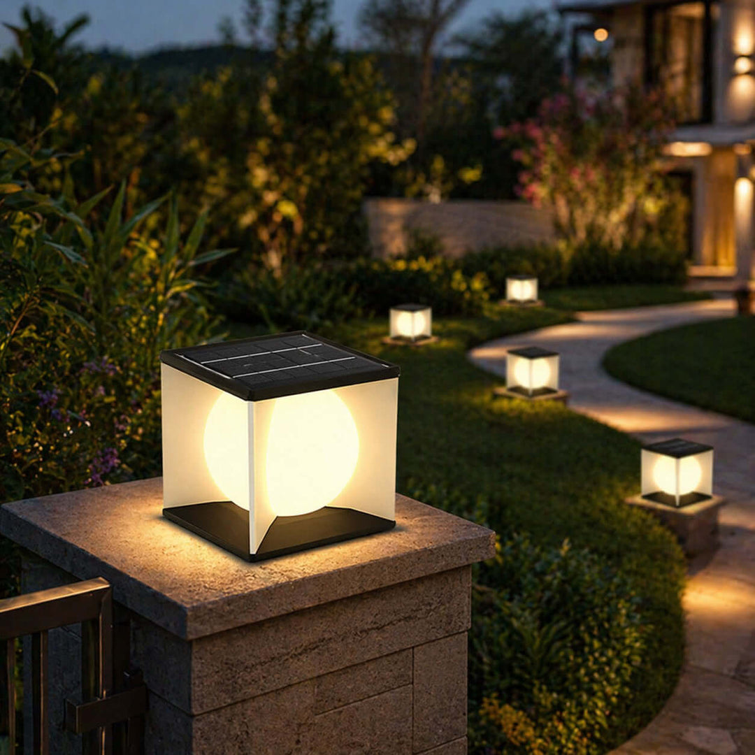 Naviro Outdoor Garden Lamp - Modern Solar Lawn Light