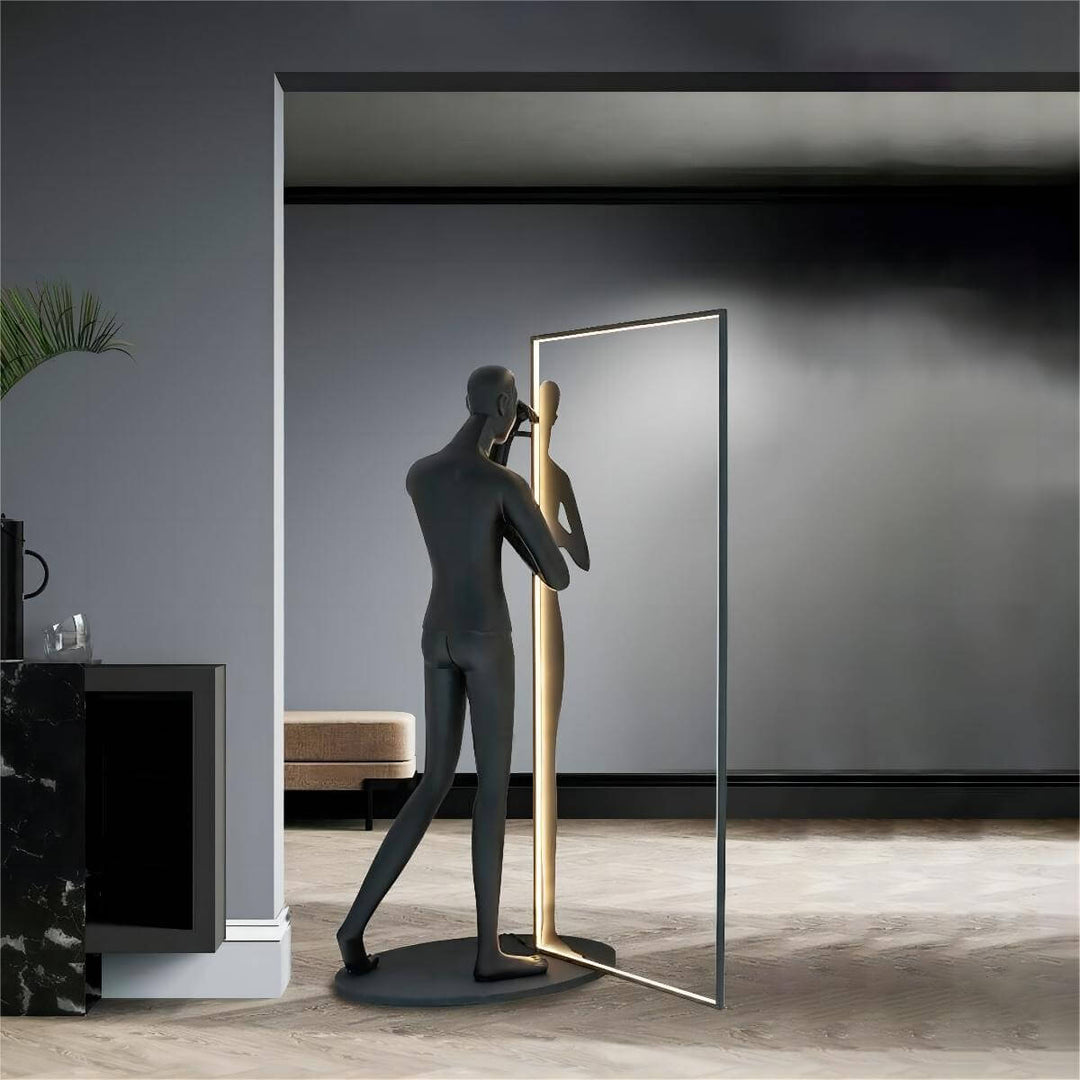 Nayru Sculpture Floor Lamp – Art Deco Sculptural Light