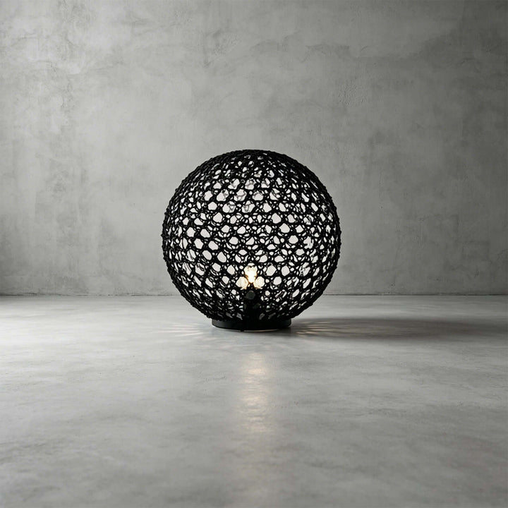 Neravi Outdoor Garden Lamp - Woven Spherical Floor Lamp