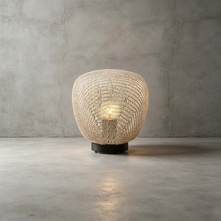 Neravi Outdoor Garden Lamp - Woven Spherical Floor Lamp