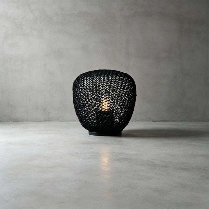 Neravi Outdoor Garden Lamp - Woven Spherical Floor Lamp