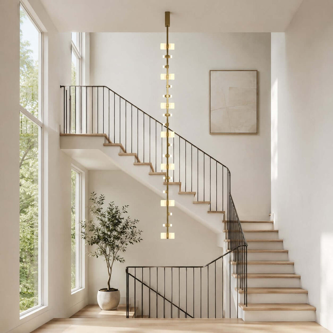 Nerelle Chandelier - Modern Vertical Stairwell Decorative Light | Vinlighting