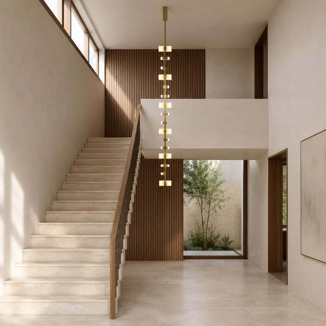 Nerelle Chandelier - Modern Vertical Stairwell Decorative Light | Vinlighting