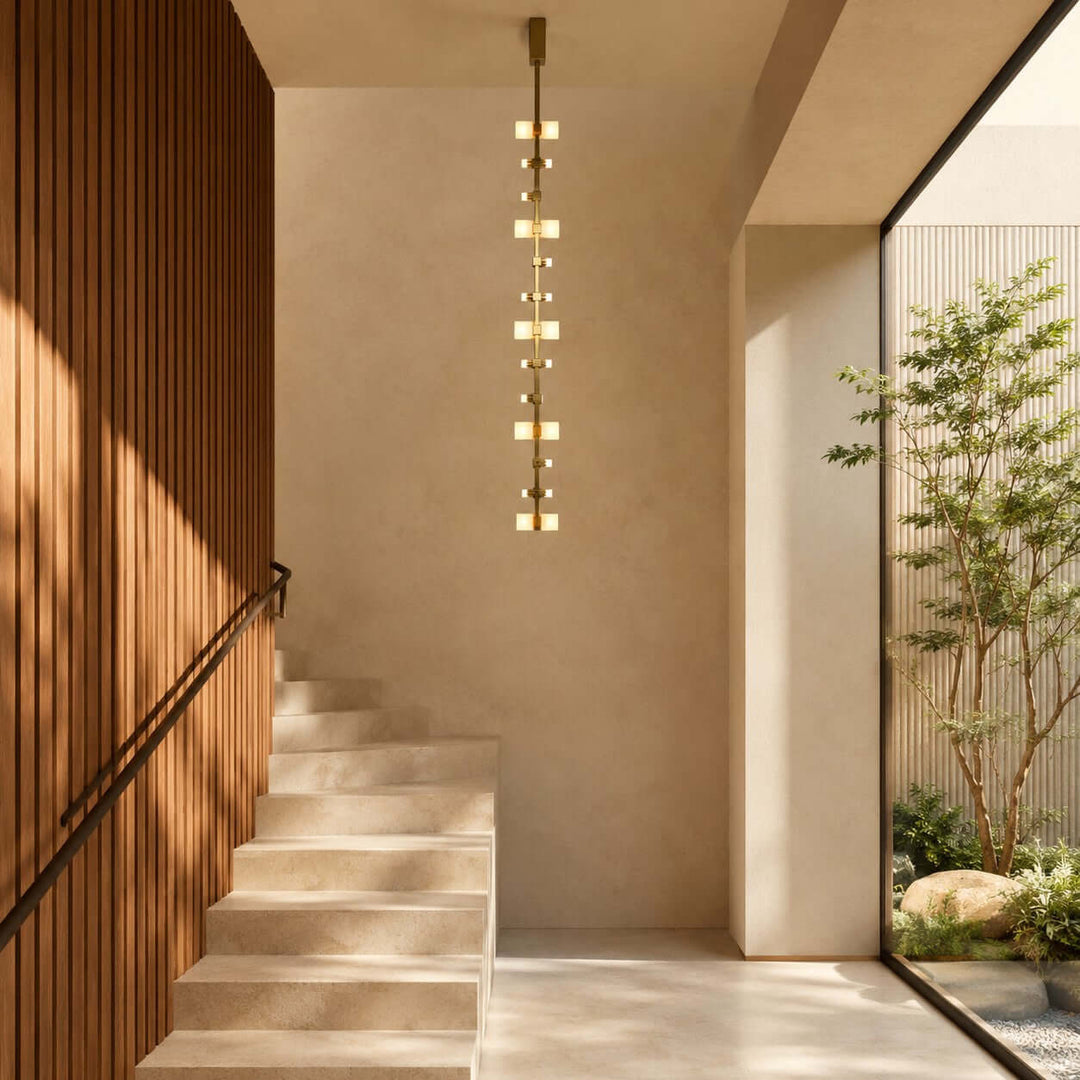 Nerelle Chandelier - Modern Vertical Stairwell Decorative Light | Vinlighting