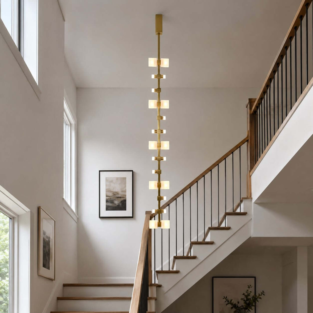 Nerelle Chandelier - Modern Vertical Stairwell Decorative Light | Vinlighting